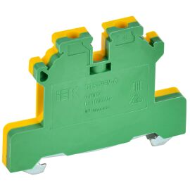 Клемма винтовая CTS-PEN, земля, 4мм2, желто-зеленая, IEK YCT11-00-K52-004