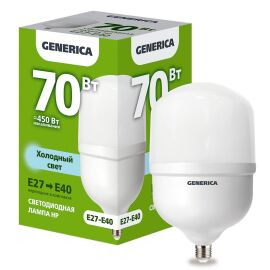 Лампа светодиодная HP 70Вт 230В 6500К E27-E40 GENERICA