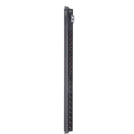 Блок розеток вертик. 24U, 10 гнезд(Schuko)+10 гнезд, C19, 16А, ITK BS-PV70-10D-10C19-11