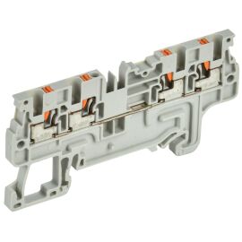 Клемма пружинная CP-MC, Push-in, 4 вывода, 1,5мм2, серая, IEK YCT22-00-4-K03-001