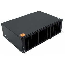 Бокс оптический 19", 3U, 8-96 порт.(SC, duplex LC, ST, FC), черн, HL FO-19V-3U-12xSLT-W130H30-96UN-B