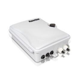 Бокс оптический настенный 16 портов (SC duplex LC), серый, Hyperline FO-WBI-16A-GY