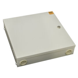 Бокс оптический 19", 1U, 8-32 порт. (SC,LC,ST FC), серый, Hyperline FO-WBX-4xSLT-W140H42-32UN-GY 