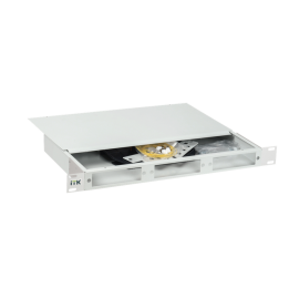 Кросс оптический 1U, LC (duplex) 12шт; (OS2), ITK IND-FOBX24-1U-12LCUD09