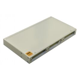 Бокс оптический 19", 1U, 8-24 порт. (SC,LC,ST FC), черный, Hyperline FO-19R-1U-3xSLT-W140H42-24UN-BK