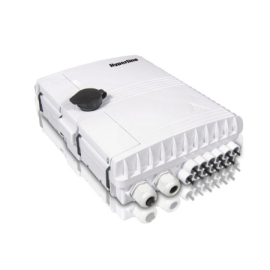Бокс оптический настенный 12 портов (SC duplex LC), серый, Hyperline FO-WBI-12A-GY