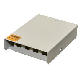 Бокс оптический настенный 4 порта (SC, duplex LC, ST, FC), Hyperline FO-WBY-4UN-MK