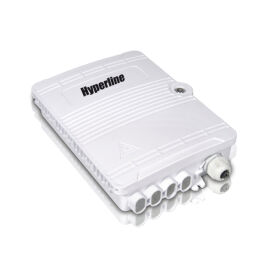 Бокс оптический настенный 8 портов (SC duplex LC), серый, Hyperline FO-WBI-8A-GY